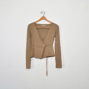 Lo Sfizio, Milano , Vintage Linen Wrap Cardigan